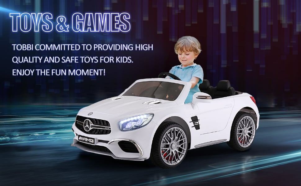 Tobbi 12V Kids Mercedes Benz Ride On Car 2 Seater Power Wheels W/ RC, White 8d42baaf ffdd 4004 be1d 643c16e14c2a. CR00970600 PT0 SX970 V1