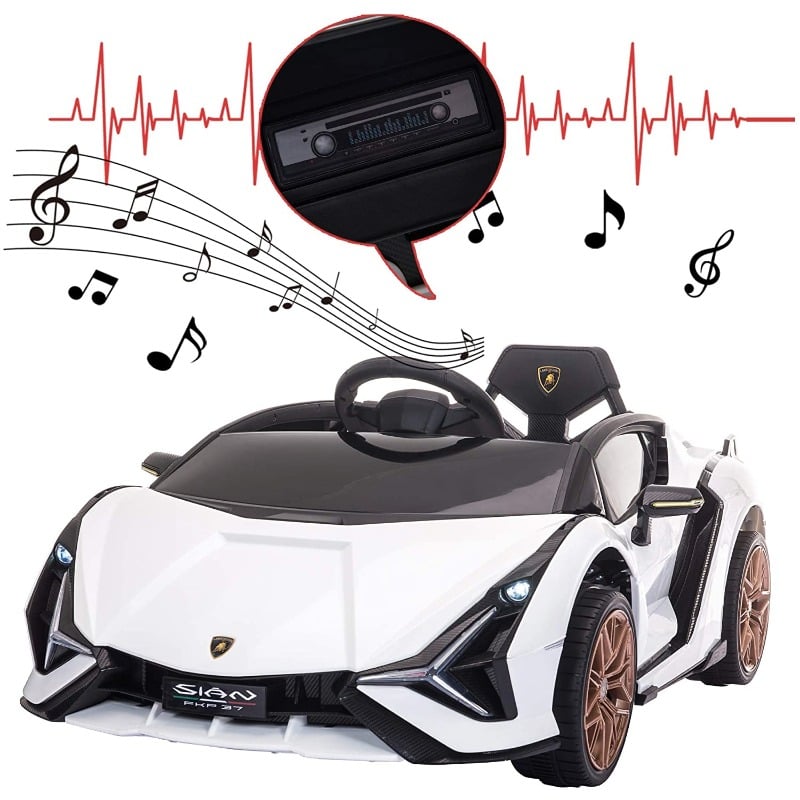Tobbi Licensed Lamborghini Sian 12V Children’s Electric Ride On Car Toy 9 8