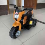 Tobbi 6V Kids 3 Wheel Motorcycle Battery Powered Motorcycle, Orange photo review