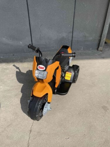 Tobbi 6V Kids 3 Wheel Motorcycle Battery Powered Motorcycle, Orange photo review