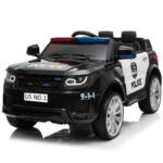 Tobbi 12V Kids Power Wheels Police Car Black Ride On Car W/ RC H2501700a484d45e1b9b7d87b5e6e09057