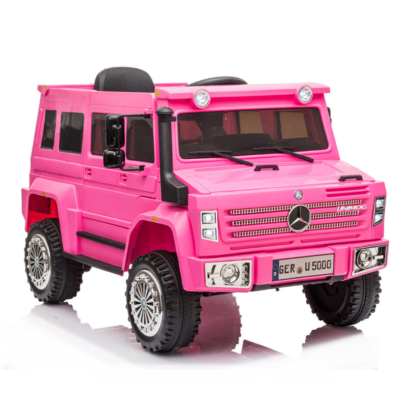Tobbi 12V Mercedes Benz Unimog U500 Kids Ride on SUV Car with Remote Control, Rose Red H4474f726f5824a21bfd430942bae29bea