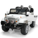 Tobbi 12V Kid Ride on Electric Truck Toy for Kids, White H4817bd8fdfcd47ea87304e1d8c795bafN