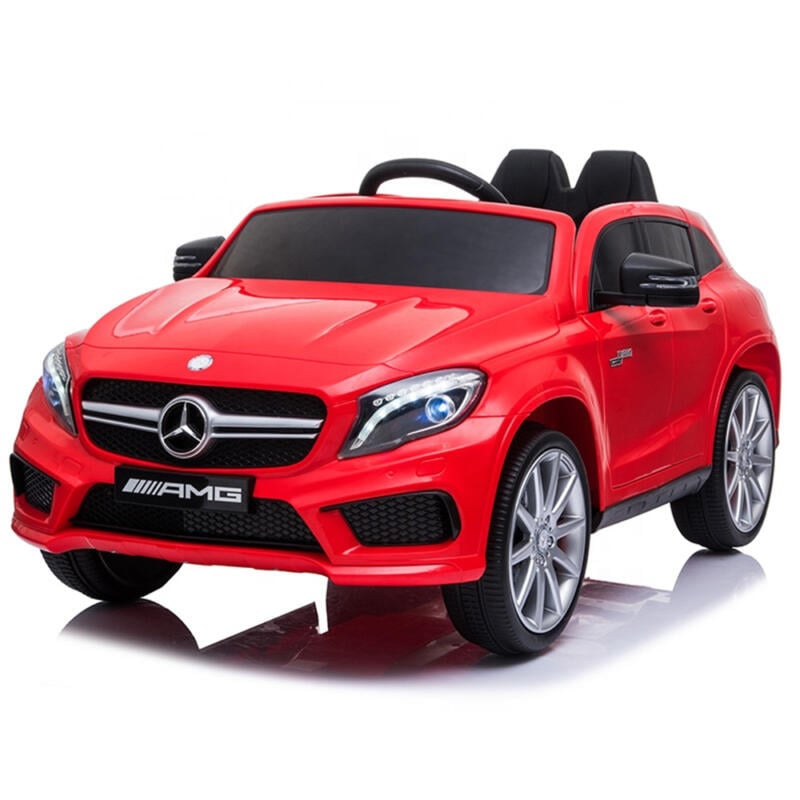 Tobbi 12V Mercedes Benz GLA45 Kids 2 Seater Power Wheels With Remote, Red H493f600b117d489f856d8dd3d221b113Y