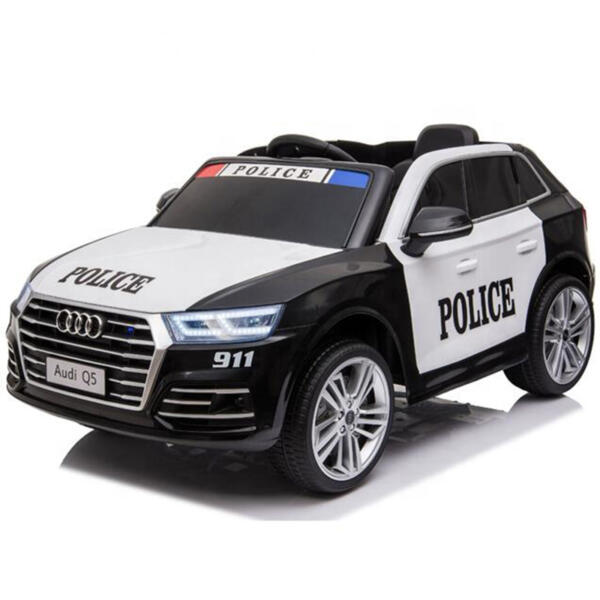 Tobbi 12V Audi Q5 Police Car Toy For Kids With Remote Control, Black H517f02393bbf4fa0949b134a86e165c5r Audi