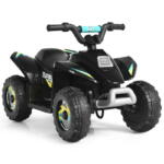 Tobbi 6V Kids Electric ATV 4 Wheeler Ride On Quad, Black H574a0be2ba4745219b2170594414266aD