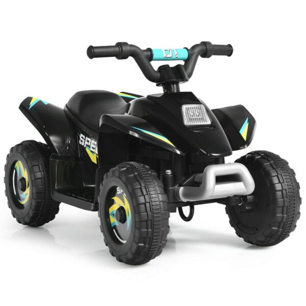 Tobbi 6V Kids Electric ATV 4 Wheeler Ride On Quad, Black H574a0be2ba4745219b2170594414266aD ATVs