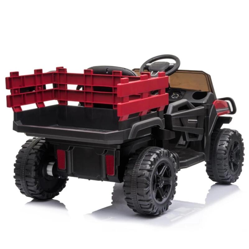 Tobbi 12V Kids Electric Remote Control Ride On Tractor with Trailer, Red H6fedabe8c9ef45bb984ee1c591477515E