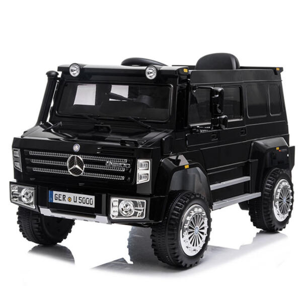 Tobbi 6V Mercedes Benz Unimog U500 Kids Ride on SUV Car with Remote Control, Black H78f24a65c5e5443695c66003ed929deeQ