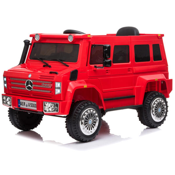 Tobbi 6V Mercedes Benz Unimog U500 Toy Car with Remote, Battery Powered Kids Ride on Car with Bluetooth, FM Radio, USB, Red H884940d10a264c779bc4bb10cdf84da04