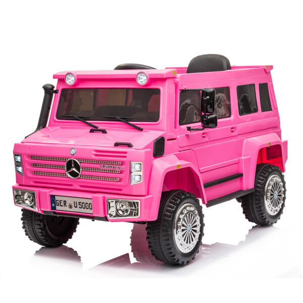 Tobbi 12V Mercedes Benz Unimog U500 Kids Ride on SUV Car with Remote Control, Rose Red H92dc1336598c4c07a4a73aa68f66fdbeD