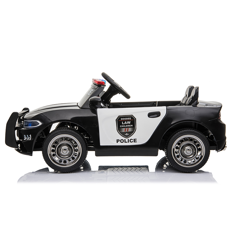 Tobbi 12V Black Kids Ride On Police Car W/ RC for 3-8 Years Old Hc4250237646e49889ad43ff1cbceda5eE