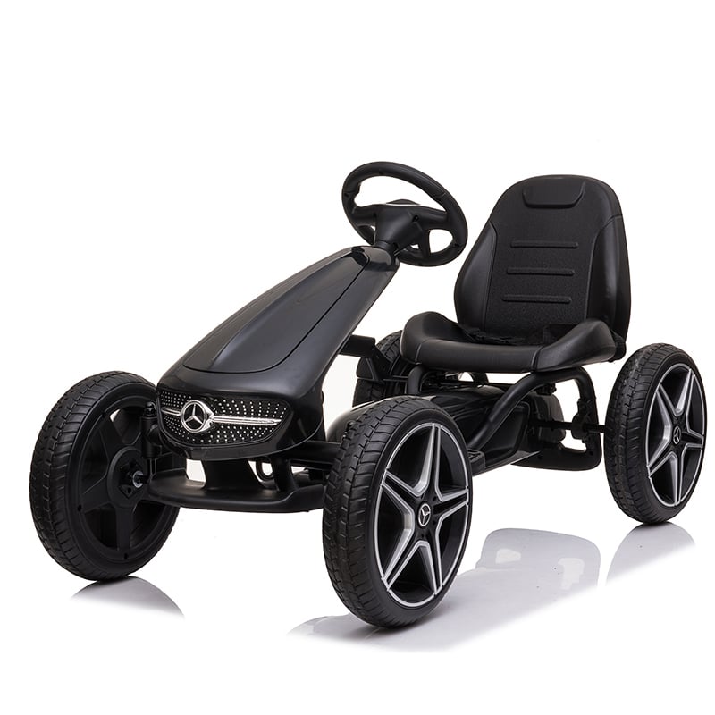 Tobbi Mercedes Benz Kids Electric Go Kart Ride On Car, Black He293c483fff145fabfad0bf7e24eea58e