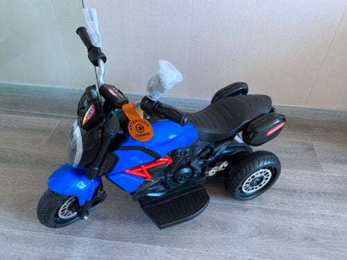 Tobbi 6V Kids 3 Wheel Ride On Motorcycle for 3-6 Years, Blue photo review