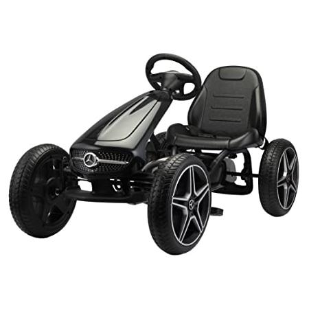 Aanvulling Ineenstorting leeg Tobbi Mercedes-Benz Kids Pedal Go Kart, 4 Wheel Pedal Powered Ride On Toy,  Black | TOBBI