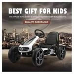 Mercedes Benz Go Kart for Kids 4 Wheel Powered, White 2