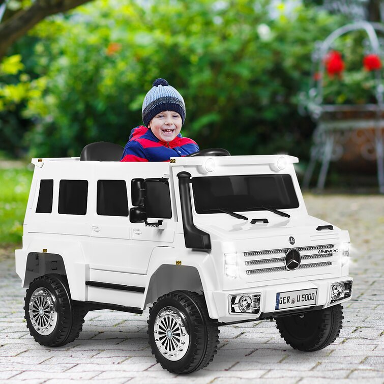 Tobbi Mercedes Benz Kids Ride On Car Off Road SUV with Remote Control 6V Mercedes benz Unimog Ride Car and Truck 4
