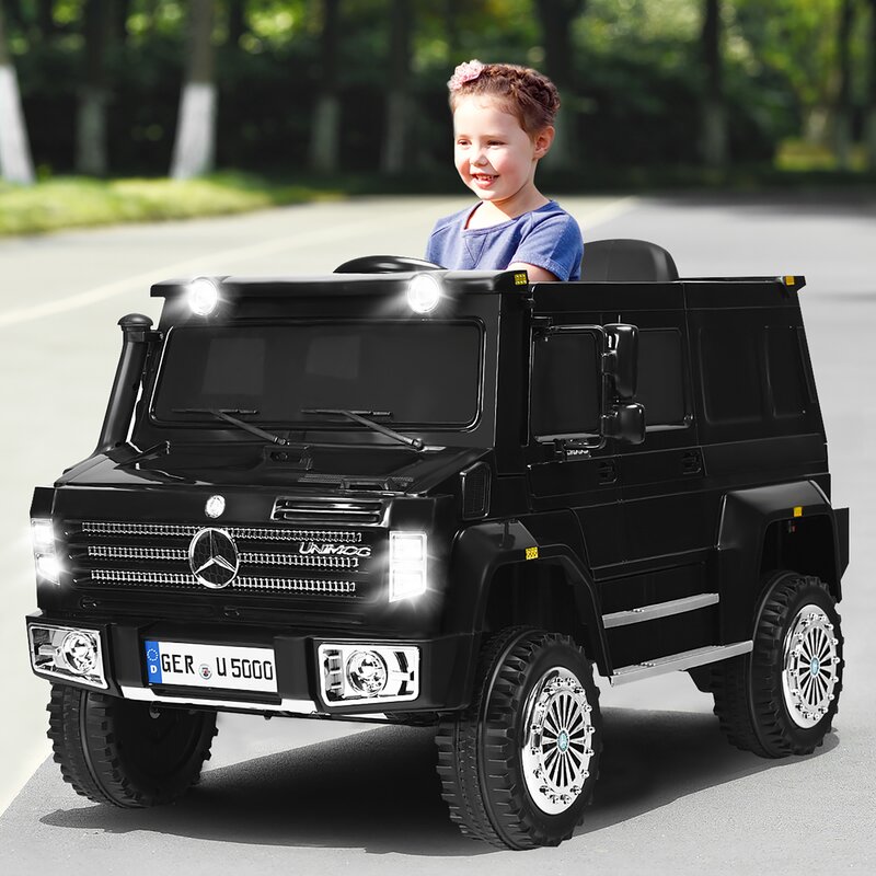 Tobbi Mercedes Benz Kids Ride On Car Off Road SUV with Remote Control 6V Mercedes benz Unimog Ride Car and Truck 6