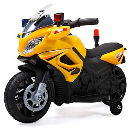 Ride On Police Motorcycle for 2-4 Years, Yellow