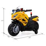 Ride On Police Motorcycle for 2-4 Years, Yellow 2