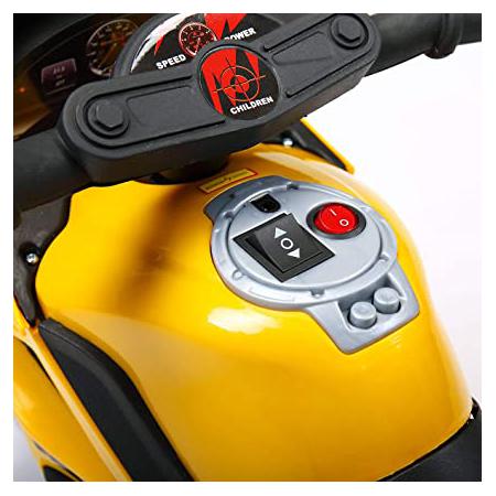 Ride On Police Motorcycle for 2-4 Years, Yellow