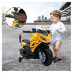 Ride On Police Motorcycle for 2-4 Years, Yellow 6