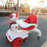 Tobbi Three-in-one Robot Kids Electric Buggy With Baby Carriages, Red + White photo review