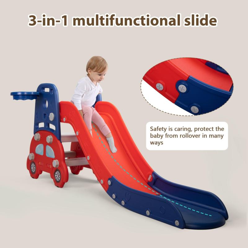 Nyeekoy 3-in-1 Kids Slide for Toddlers Age 1-3, Freestanding Playground Set for Children TH17A0895