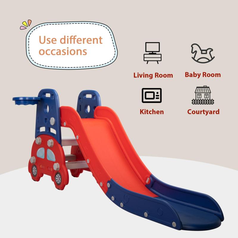 Nyeekoy 3-in-1 Kids Slide for Toddlers Age 1-3, Freestanding Playground Set for Children TH17A0895