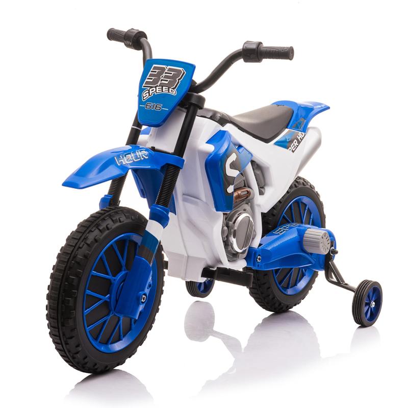 TOBBI Kids Ride on Toy Electric Dirt Bike Battery Powered Off-Road Motocycle, Blue TH17A0967 3
