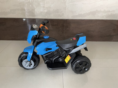 Tobbi 6V Kids Electric Motorcycle Battery Powered 3 Wheelers Motorcycle Ride On Toy for Toddlers, Blue photo review