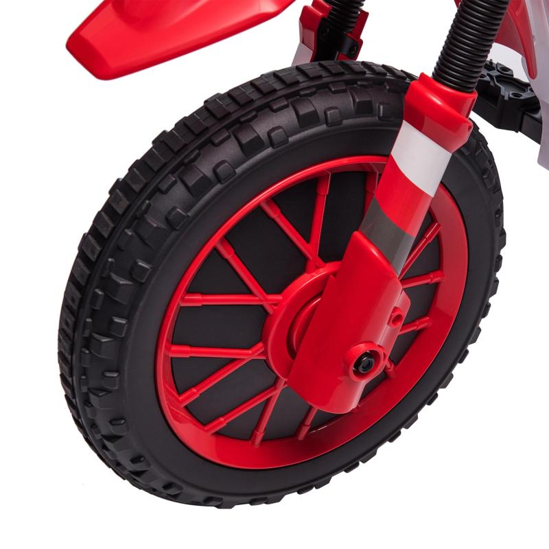 TOBBI Kids Ride on Toy Electric Dirt Bike Battery Powered Off-Road Motocycle, Red TH17B0968 xj 3