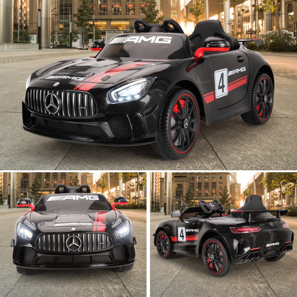 Tobbi 12V Electric Licensed Mercedes Benz AMG GT Kid Ride on Car, Black TH17E0483 cj5