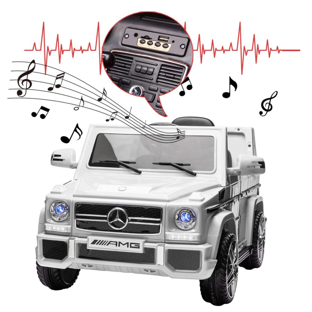 Licensed Mercedes Benz G65 12V Electric Ride on Cars with Remote Control, White TH17E0771 zt 13