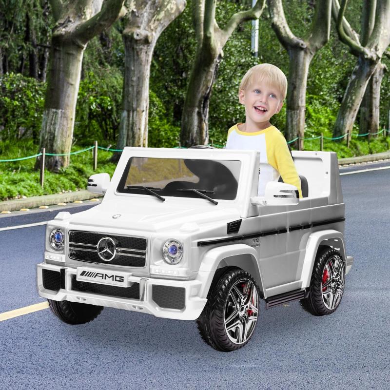 Licensed Mercedes Benz G65 12V Electric Ride on Cars with Remote Control, White TH17E0771 zt 3