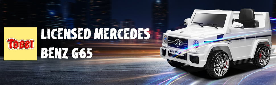 Licensed Mercedes Benz G65 12V Electric Ride on Cars with Remote Control, White TH17E0771ABaron970X3001