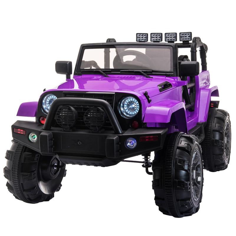 12V Battery Powered Electric Car Kids Ride on Stylish Truck W/Remote Control Purple TH17E0789 3