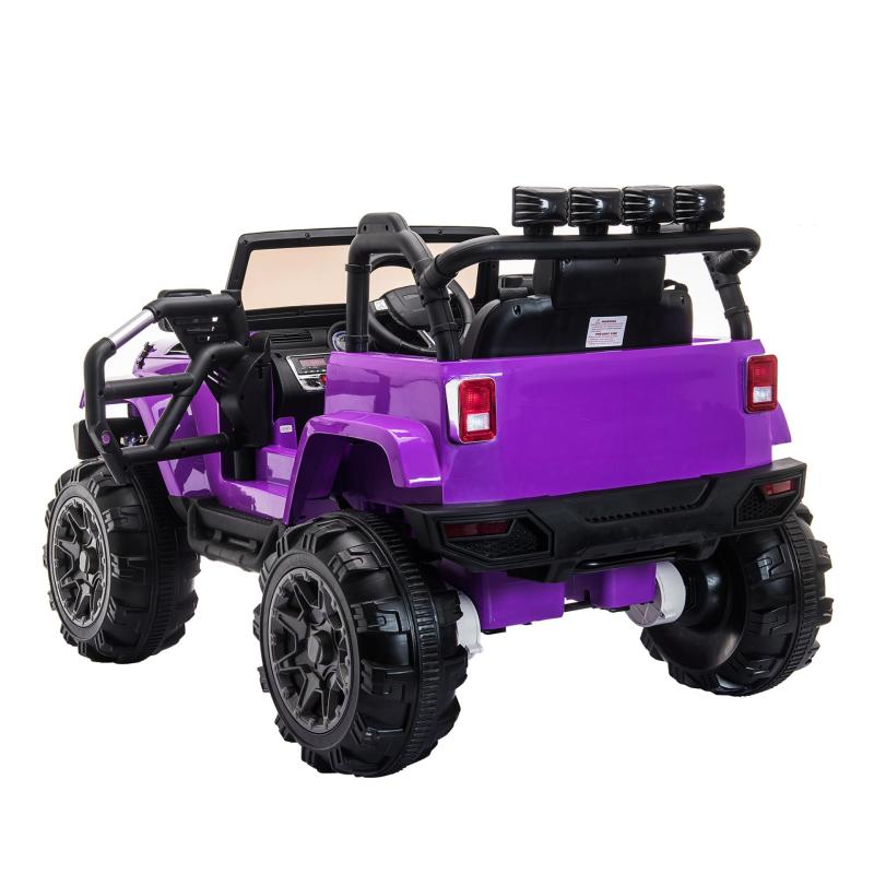 12V Battery Powered Electric Car Kids Ride on Stylish Truck W/Remote Control Purple TH17E0789 5