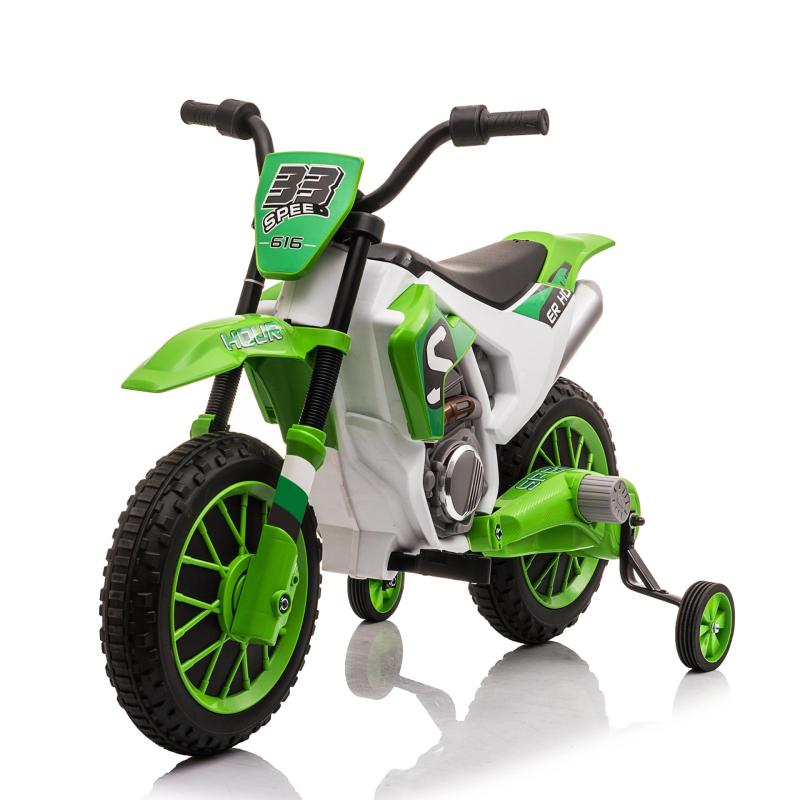 TOBBI Kids Ride on Toy Electric Dirt Bike Battery Powered Off-Road Motocycle, Green TH17E0969 3