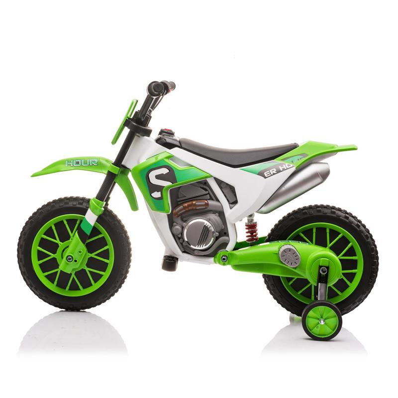 TOBBI Kids Ride on Toy Electric Dirt Bike Battery Powered Off-Road Motocycle, Green TH17E0969 5