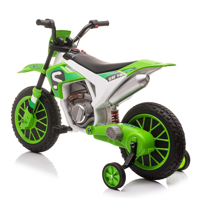 TOBBI Kids Ride on Toy Electric Dirt Bike Battery Powered Off-Road Motocycle, Green TH17E0969 6