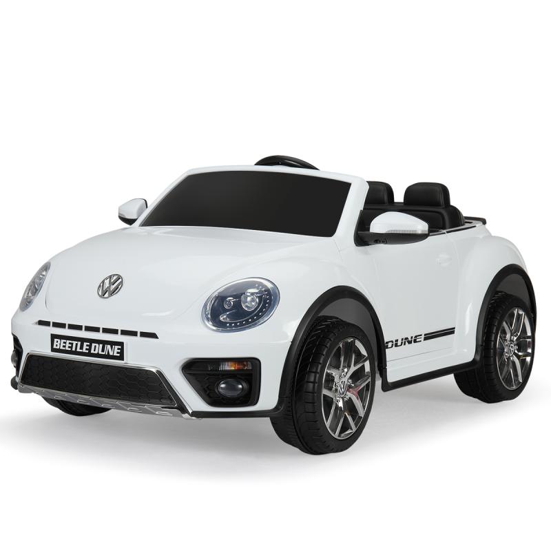 12V Licensed Volkswagen Beetle Dune Electric Cars for Kids with Remote Control, White TH17F0358 1