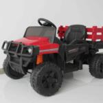 Tobbi 12V Kids Electric Remote Control Ride On Tractor with Trailer, Red photo review
