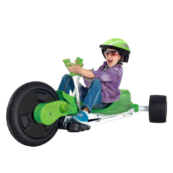 12V Ride On Electric Drift Trike For Kids In Green, Libellulidae TH17F0880 9 Ride-on Toys