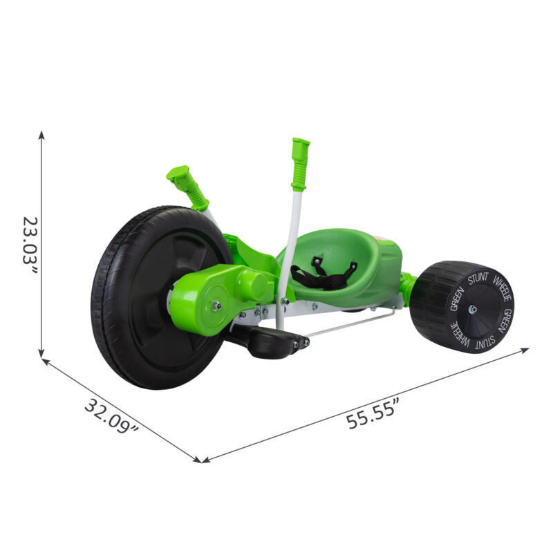 12V Ride On Electric Drift Trike For Kids In Green TH17F0880 cct