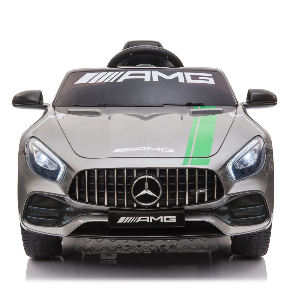 Tobbi 12V Mercedes AMG GT Ride On Car Kids Electric Cars With Remote, Silver Grey TH17G0557 1