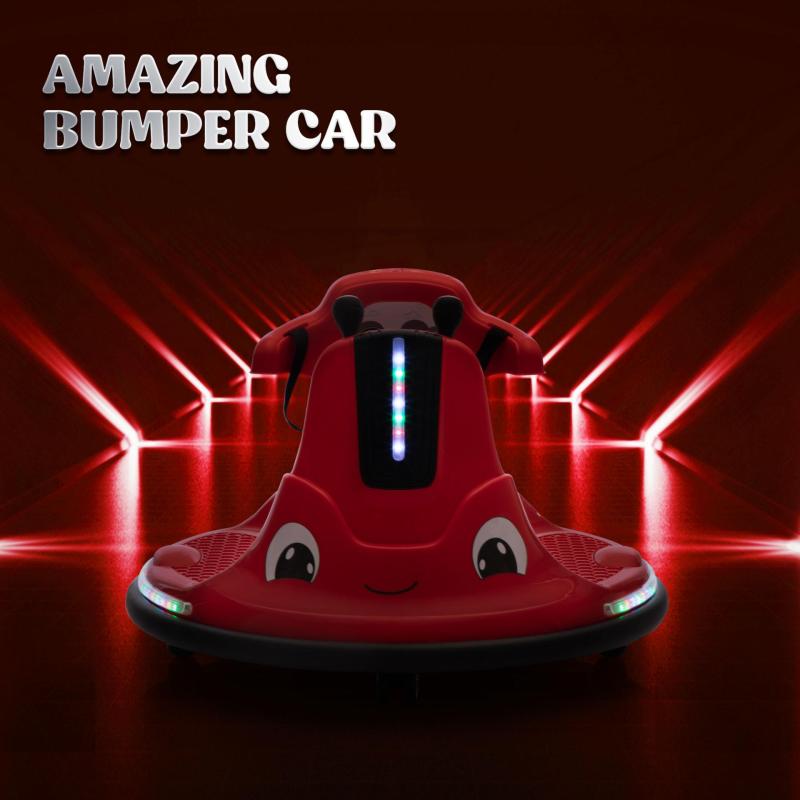 12V Kids Ride on Electric Bumper Car with Remote Control, 360 Degree Spin for Toddlers Age 3-8, Red TH17G0917 zt1