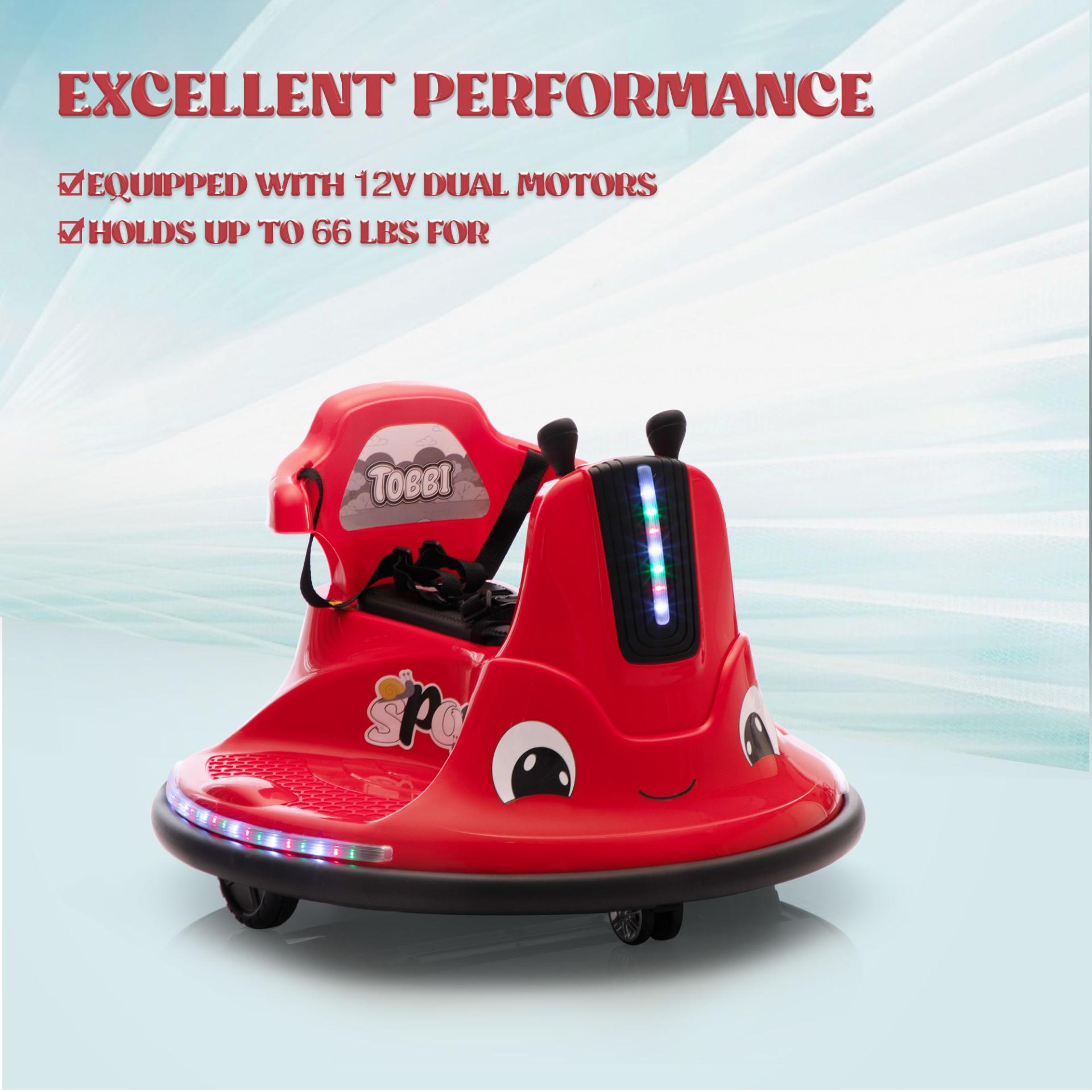 Details about   Kids Ride On Electric Bumper Car Toy Toddler 360 Remote Control LED Light 
