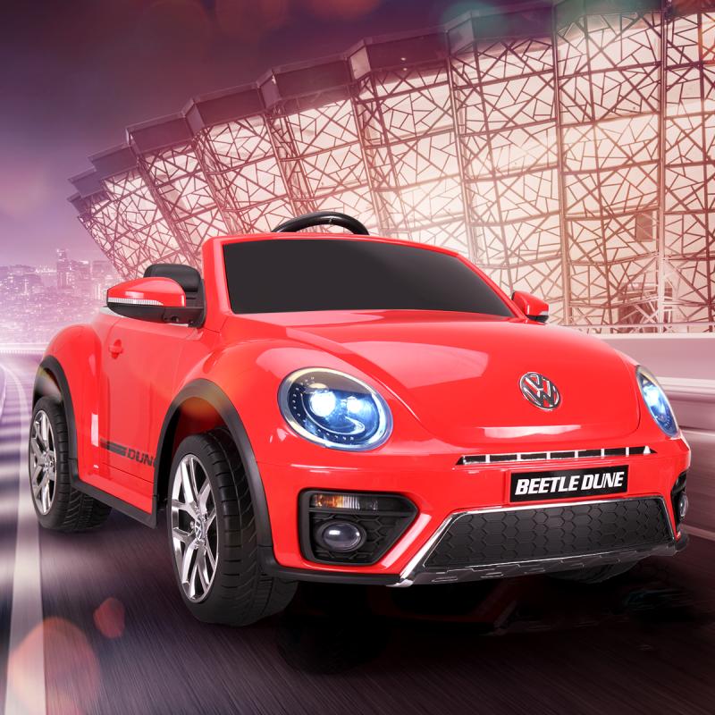 12V Licensed Volkswagen Beetle Dune Electric Cars for Kids with Remote Control, Red TH17H0360 50