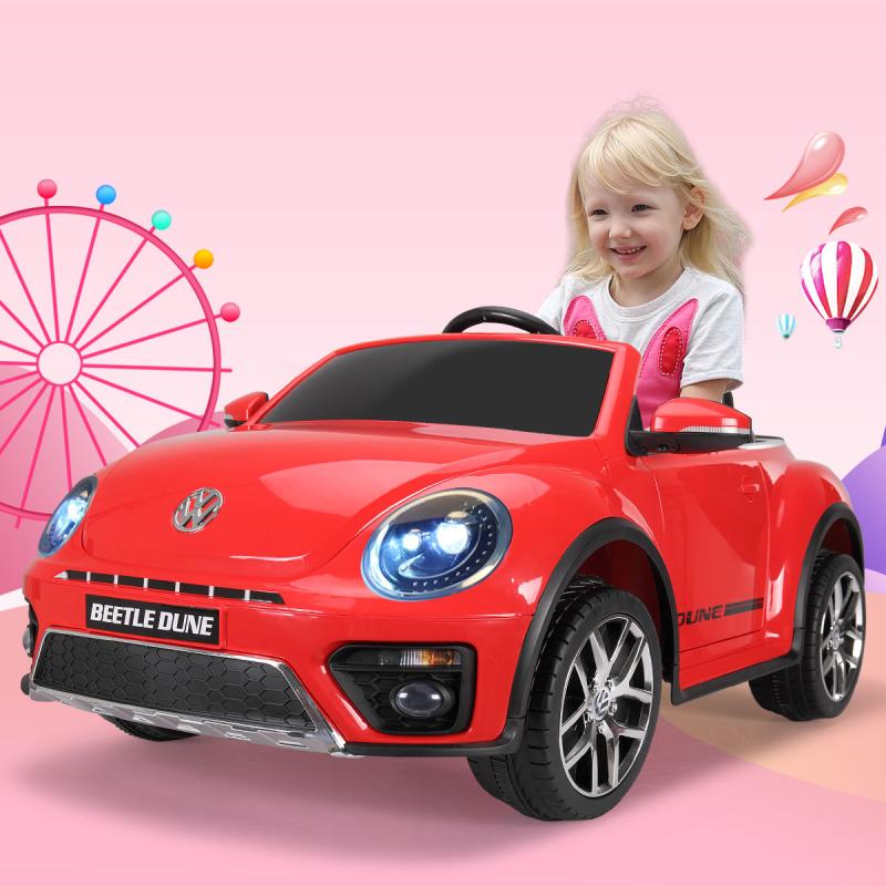 12V Licensed Volkswagen Beetle Dune Electric Cars for Kids with Remote Control, Red TH17H0360 67